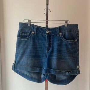 Seven7 cuffed jean shorts